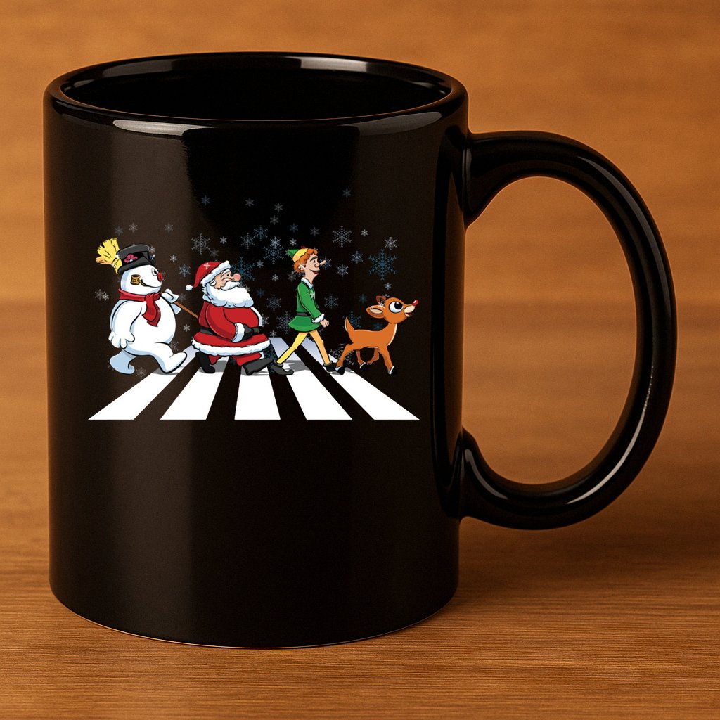 Christmas Road 11oz C Handle Ceramic Mug