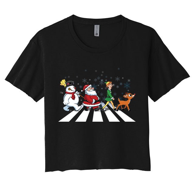 Christmas Road Crop Top