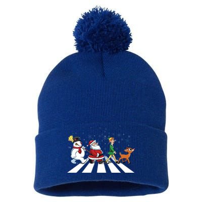 Christmas Road Pom Pom 12in Knit Beanie