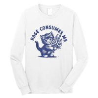 Cat Rage Consumes Me Long Sleeve Shirt