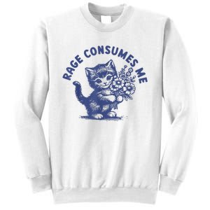 Cat Rage Consumes Me Sweatshirt