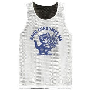 Cat Rage Consumes Me Mesh Reversible Basketball Jersey Tank