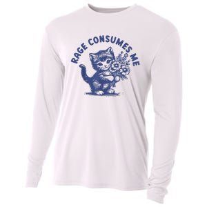 Cat Rage Consumes Me Cooling Performance Long Sleeve Crew