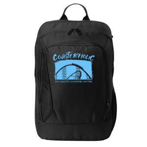 Coasterholic Roller Coaster Gift Amusement Park Ride City Backpack