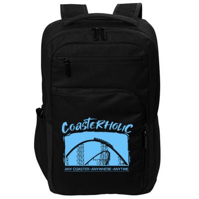 Coasterholic Roller Coaster Gift Amusement Park Ride Impact Tech Backpack