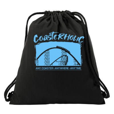 Coasterholic Roller Coaster Gift Amusement Park Ride Drawstring Bag