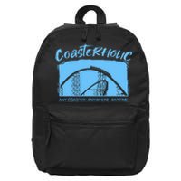 Coasterholic Roller Coaster Gift Amusement Park Ride 16 in Basic Backpack