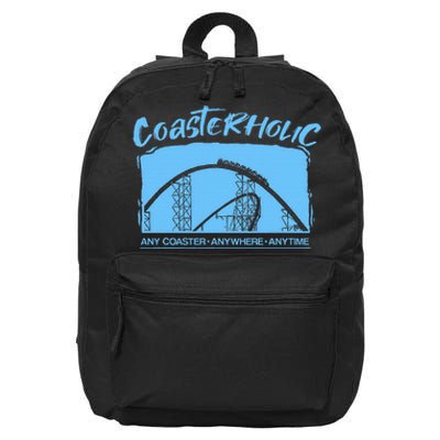 Coasterholic Roller Coaster Gift Amusement Park Ride 16 in Basic Backpack