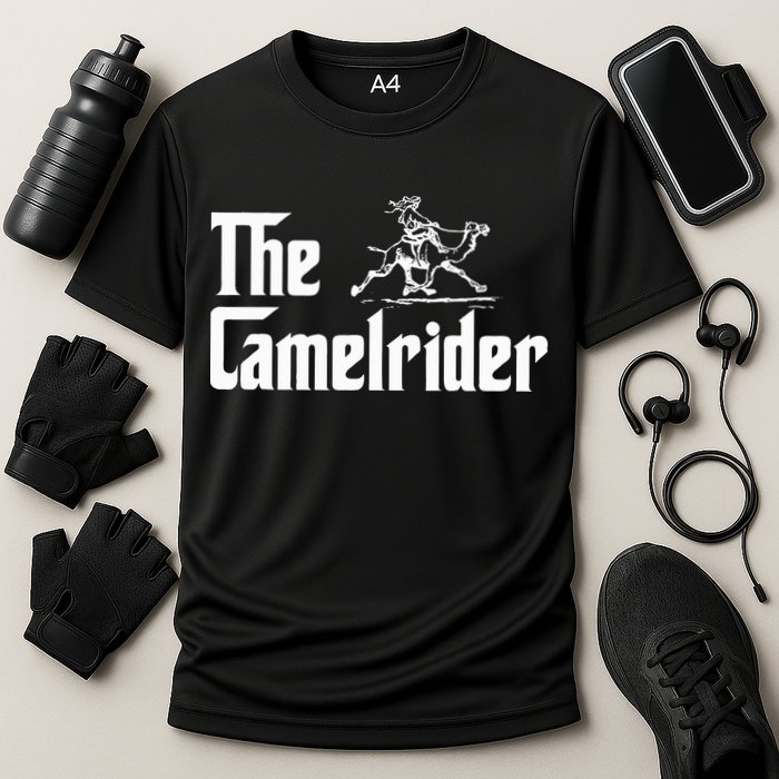 Camel Rider Camel Jokes Racing Fast Camel Cooling Performance Crew T-Shirt
