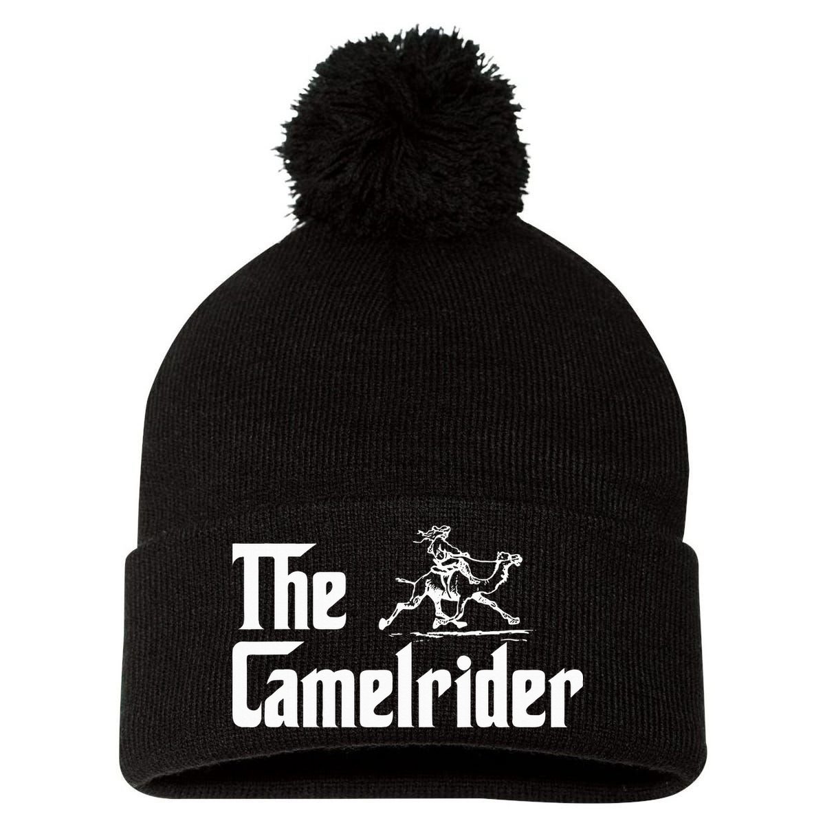 Camel Rider Camel Jokes Racing Fast Camel Pom Pom 12in Knit Beanie