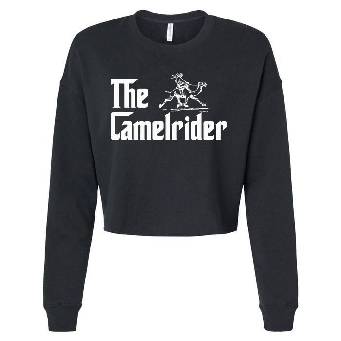 Camel Rider Camel Jokes Racing Fast Camel Cropped Pullover Crew