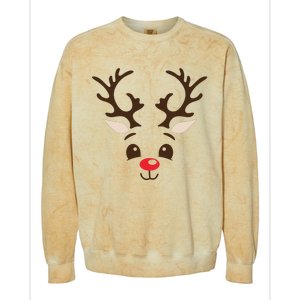 Christmas Reindeer Colorblast Crewneck Sweatshirt