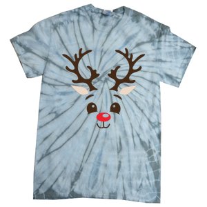 Christmas Reindeer Tie-Dye T-Shirt