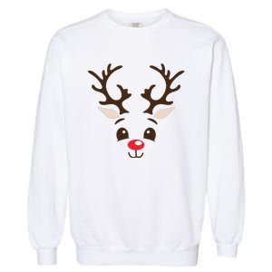 Christmas Reindeer Garment-Dyed Sweatshirt