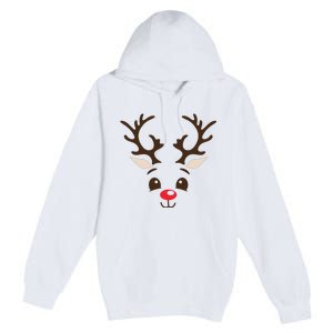 Christmas Reindeer Premium Pullover Hoodie