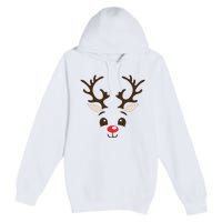 Christmas Reindeer Premium Pullover Hoodie