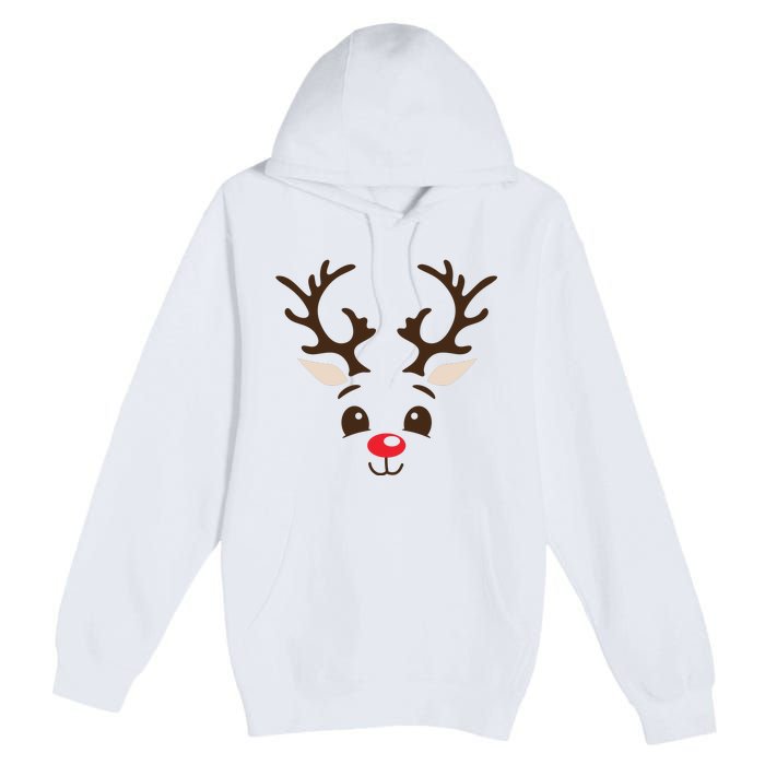 Christmas Reindeer Premium Pullover Hoodie