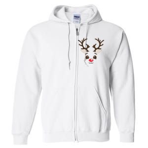 Christmas Reindeer Full Zip Hoodie