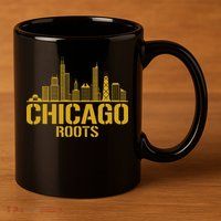 Chicago Roots 11oz C Handle Ceramic Mug