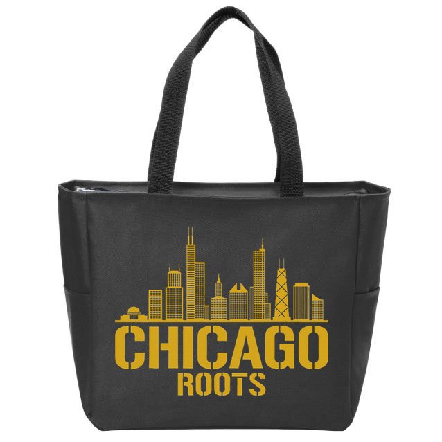 Chicago Roots Zip Tote Bag