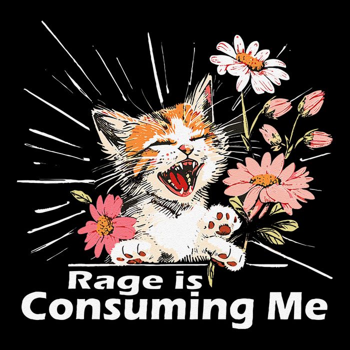 Cat Rage Consumes Me Humor Meme .Png City Backpack