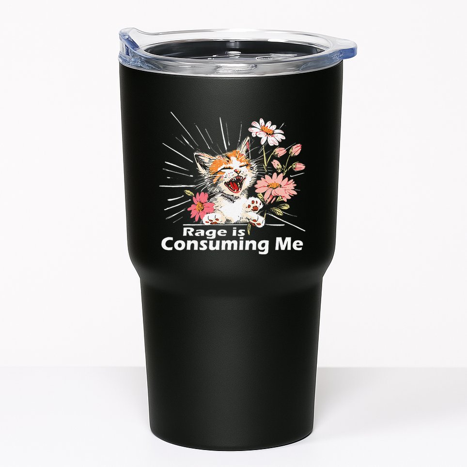 Cat Rage Consumes Me Humor Meme .Png Tumbler