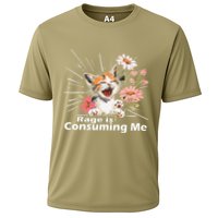 Cat Rage Consumes Me Humor Meme .Png Cooling Performance Crew T-Shirt