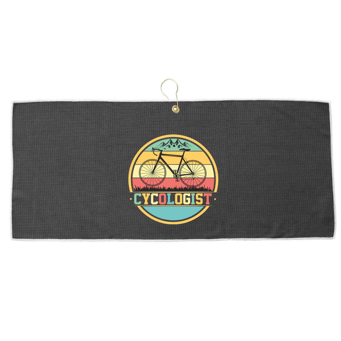 Cycologist Retro Large Microfiber Waffle Golf Towel
