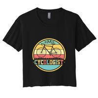 Cycologist Retro Women's Crop Top Tee