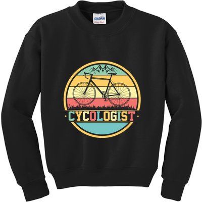 Cycologist Retro Kids Sweatshirt