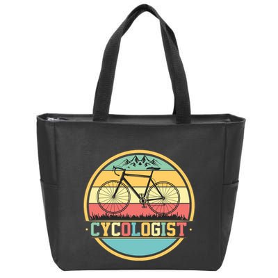 Cycologist Retro Zip Tote Bag