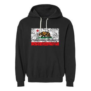 California Republic Cali Flag Socal Norcal Cencal Garment-Dyed Fleece Hoodie