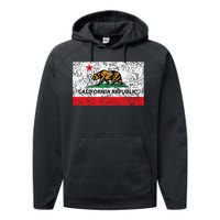 California Republic Cali Flag Socal Norcal Cencal Performance Fleece Hoodie