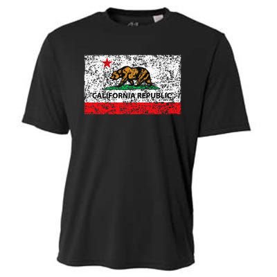 California Republic Cali Flag Socal Norcal Cencal Cooling Performance Crew T-Shirt