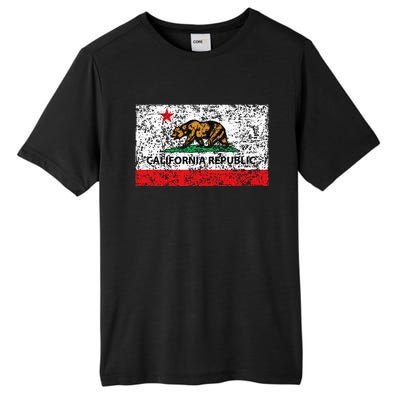 California Republic Cali Flag Socal Norcal Cencal Tall Fusion ChromaSoft Performance T-Shirt