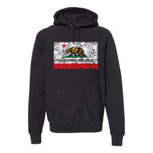 California Republic Cali Flag Socal Norcal Cencal Premium Hoodie