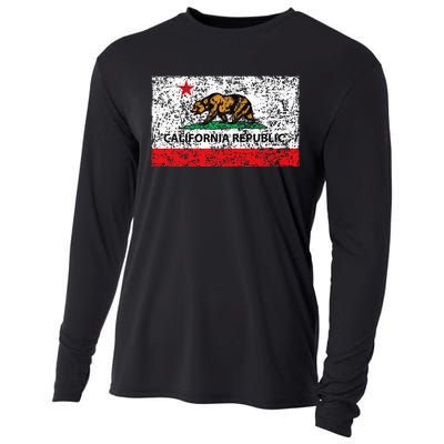 California Republic Cali Flag Socal Norcal Cencal Cooling Performance Long Sleeve Crew