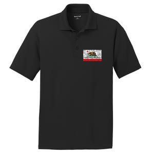 California Republic Cali Flag Socal Norcal Cencal PosiCharge RacerMesh Polo