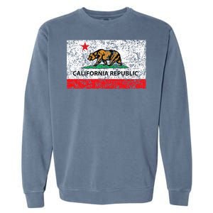 California Republic Cali Flag Socal Norcal Cencal Garment-Dyed Sweatshirt