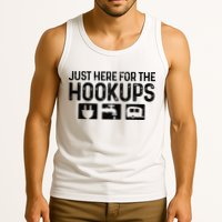 Camping RV Caravan Motorhome Just Here For The Hookups Funny Tank Top