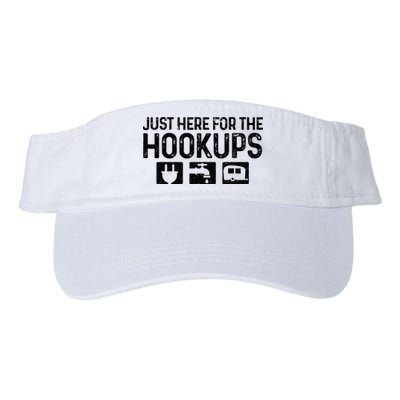 Camping RV Caravan Motorhome Just Here For The Hookups Funny Visor