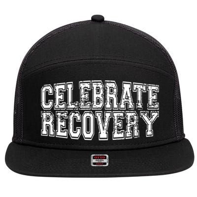 Celebrate Recovery 7 Panel Mesh Trucker Snapback Hat