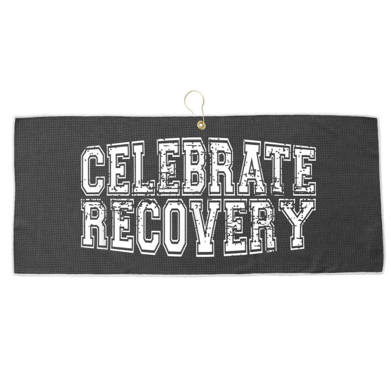 Celebrate Recovery Large Microfiber Waffle Golf Towel