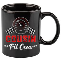 Cousin Racing Car Birthday Party Family Matching Pit Crew 11oz C Handle Ceramic Mug