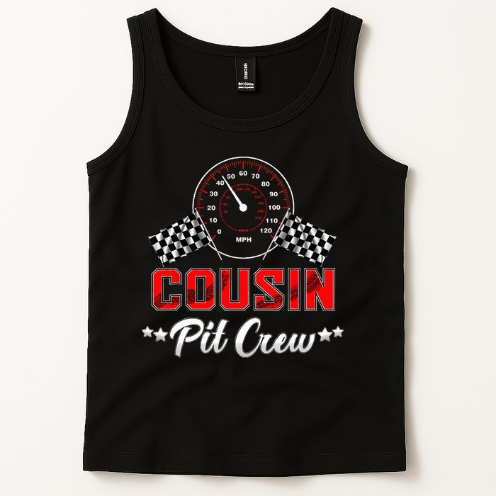 Cousin Racing Car Birthday Party Family Matching Pit Crew Tank Top