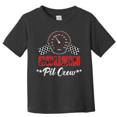 Cousin Racing Car Birthday Party Family Matching Pit Crew Toddler T-Shirt