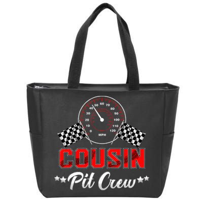 Cousin Racing Car Birthday Party Family Matching Pit Crew Zip Tote Bag