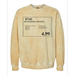 Costco Rotisserie Chicken Colorblast Crewneck Sweatshirt