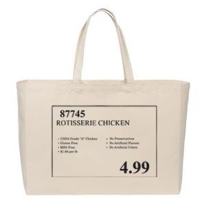 Costco Rotisserie Chicken Cotton Canvas Jumbo Tote