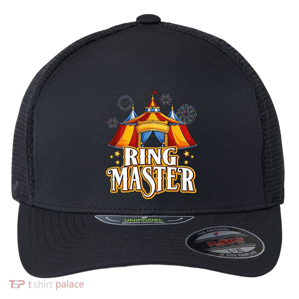 Circus Ringmaster Carnival Crew Party Lovers Flexfit Unipanel Trucker Cap